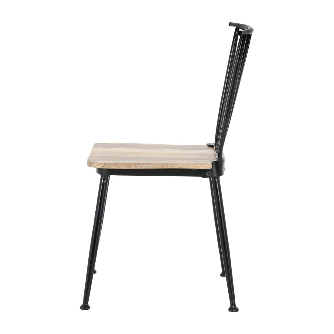 Bolero Alma Slatted Back Chairs (2 Pack)