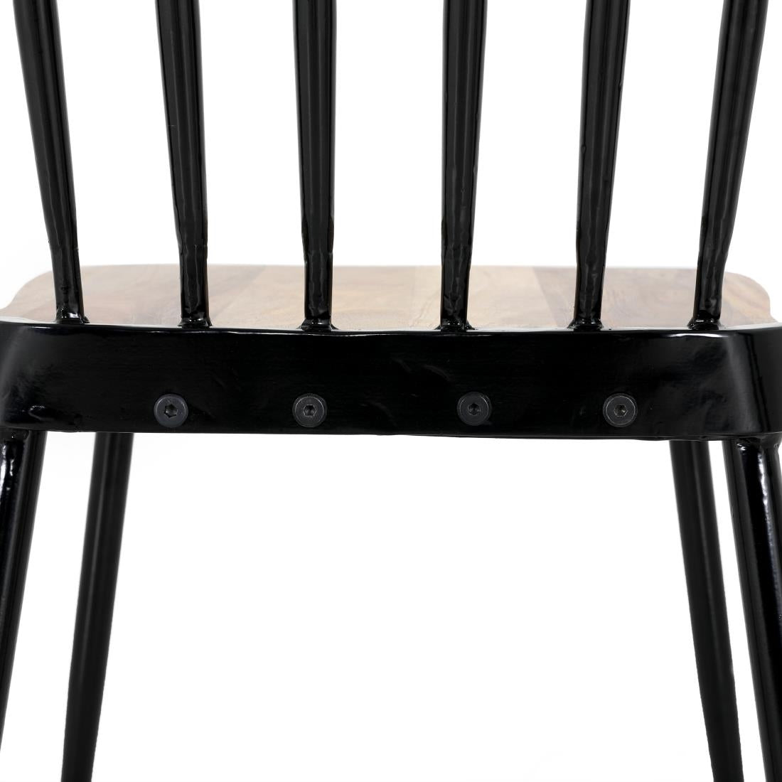 Bolero Alma Slatted Back Chairs (2 Pack)