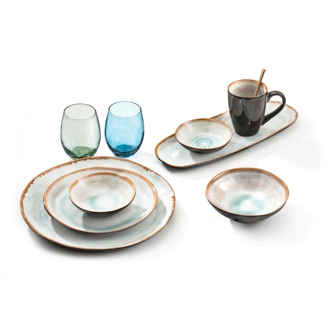 Amefa Médard De Noblat Shadow Aqua Bowls 152mm (6 Pack)