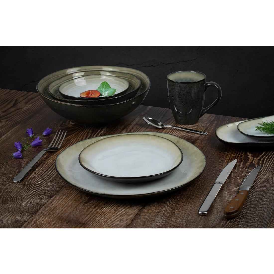 Amefa Médard De Noblat Shadow Pearl Plates 205mm (6 Pack)