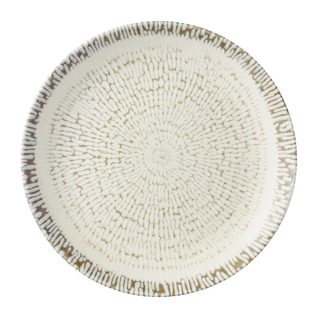 Churchill Cascade Coupe Plates Taupe 217mm (12 Pack)
