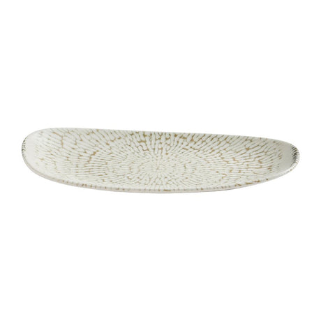 Churchill Cascade Opal Oblong Plates Taupe 300x150mm (12 Pack)
