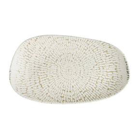 Churchill Cascade Opal Organic Oblong Plates Taupe 260x150mm (12 Pack)