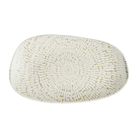 Churchill Cascade Opal Organic Oblong Plates Taupe 260x150mm (12 Pack)