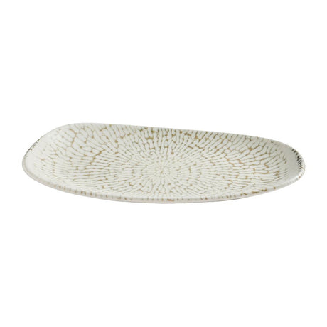 Churchill Cascade Opal Organic Oblong Plates Taupe 260x150mm (12 Pack)