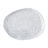 Churchill Cascade Natural Oblong Plates Indigo 260x200mm (6 Pack)