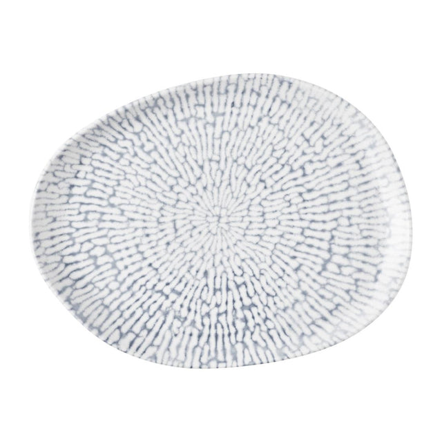 Churchill Cascade Natural Oblong Plates Indigo 260x200mm (6 Pack)