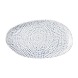 Churchill Cascade Natural Oblong Plates Indigo 260x150mm (6 Pack)