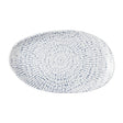 Churchill Cascade Natural Oblong Plates Indigo 220x130mm (6 Pack)