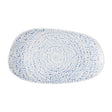 Churchill Cascade Opal Oblong Plates Indigo 260x150mm (12 Pack)