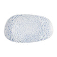 Churchill Cascade Opal Oblong Plates Indigo 220x130mm (12 Pack)
