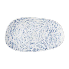 Churchill Cascade Opal Oblong Plates Indigo 220x130mm (12 Pack)