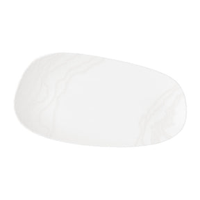 Churchill Tide Organic Oblong Plates White Opal 350x185mm (6 Pack)