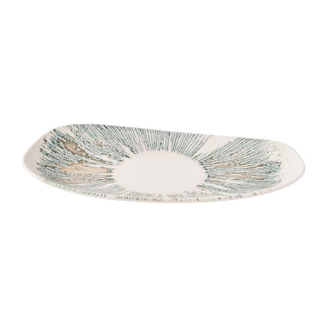 Churchill Lyra Organic Oblong Plates Pink Opal 350x185mm (6 Pack)