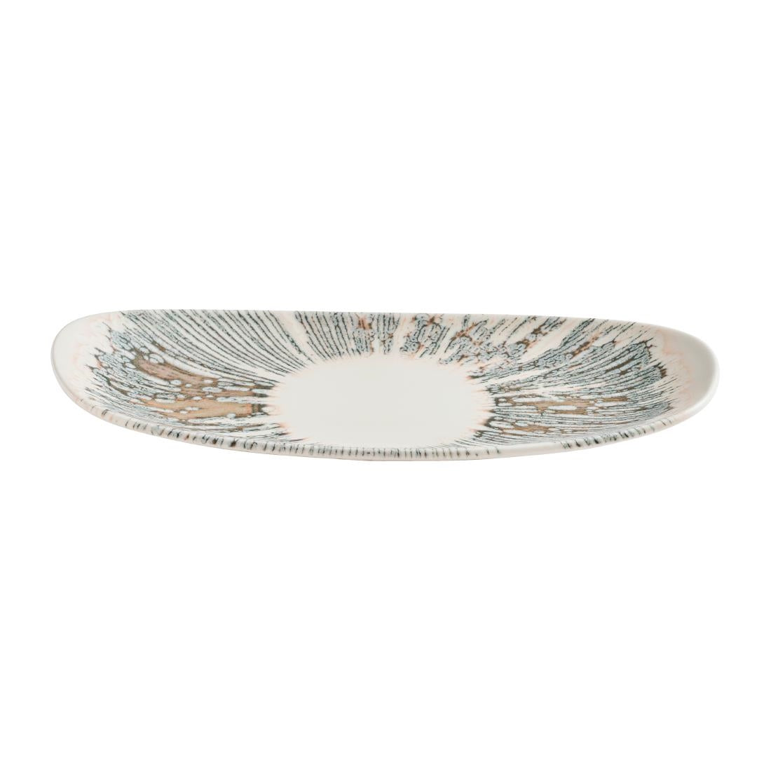 Churchill Lyra Organic Oblong Plates Pink Opal 300x150mm (12 Pack)