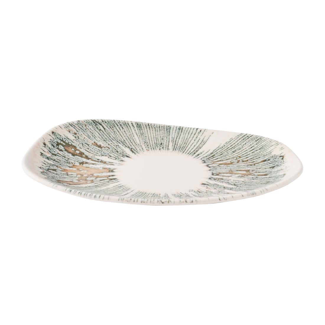 Churchill Lyra Organic Oblong Plates Pink Opal 220x150mm (12 Pack)