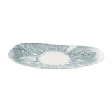 Churchill Lyra Organic Oblong Plates Blue Opal 350x185mm (6 Pack)