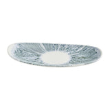 Churchill Lyra Organic Oblong Plates Blue Opal 260x150mm (12 Pack)