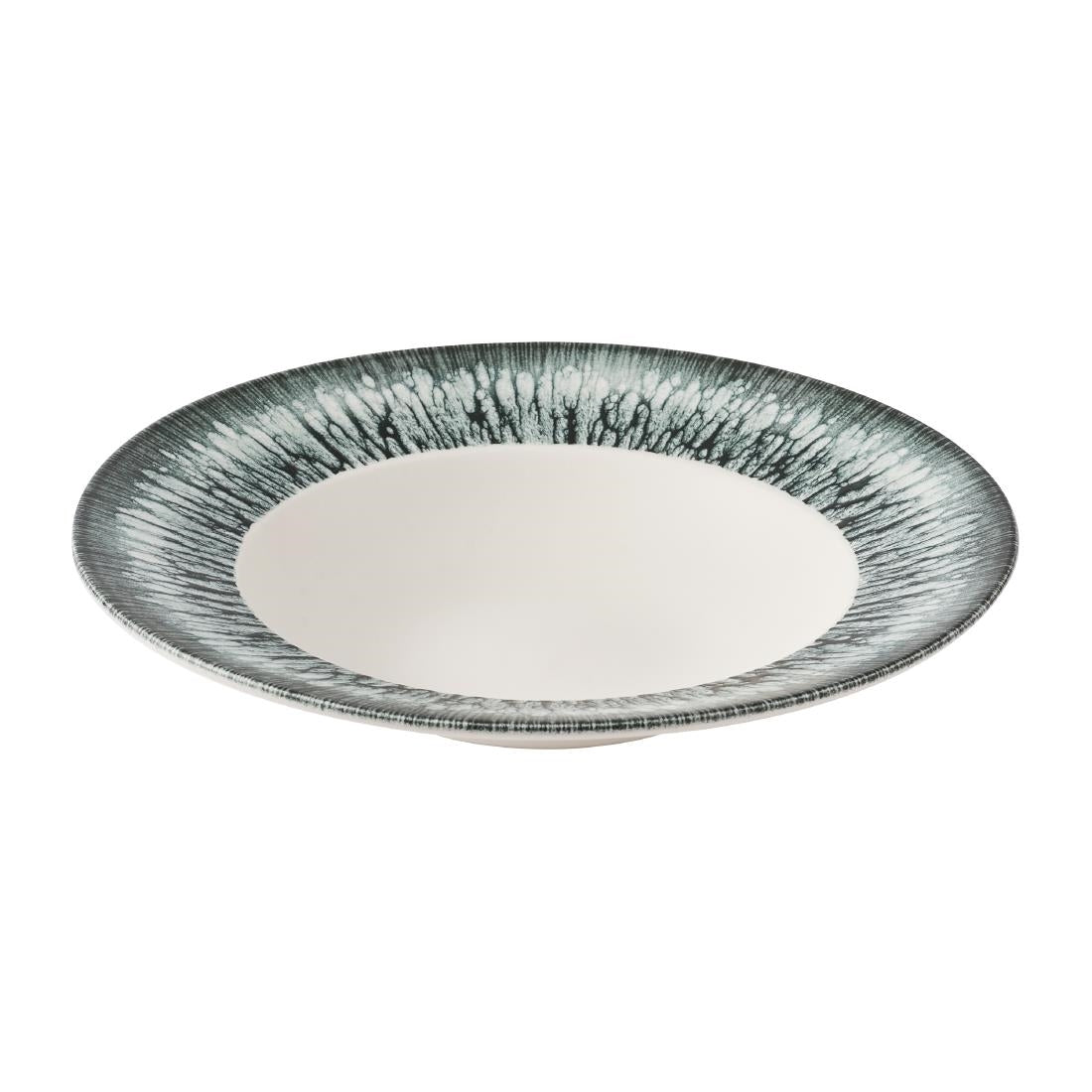 Churchill Inked Lumé Wide Rim Bowls Black 288mm (12 Pack)