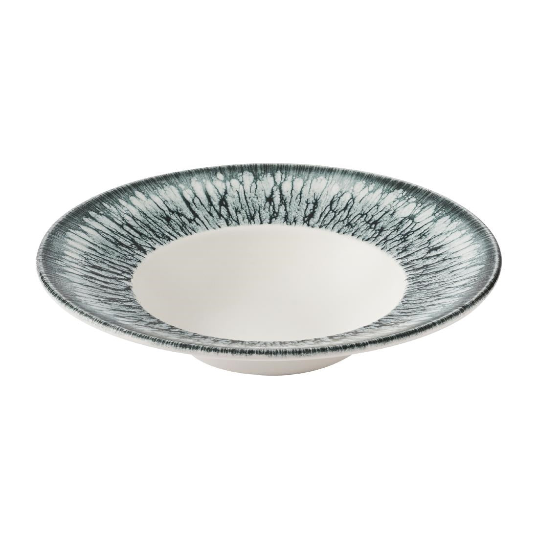 Churchill Inked Lumé Wide Rim Bowls Black 240mm (12 Pack)