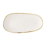 Churchill Stonecast Opal Oblong Plates Barley White 300x150mm (12 Pack)