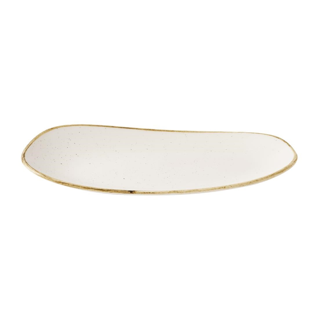 Churchill Stonecast Opal Oblong Plates Barley White 300x150mm (12 Pack)