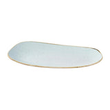 Churchill Stonecast Opal Oblong Plates Duck Egg Blue 350x185mm (6 Pack)