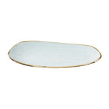 Churchill Stonecast Opal Oblong Plates Duck Egg Blue 260x150mm (12 Pack)