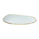 Churchill Stonecast Opal Oblong Plates Duck Egg Blue 220x130mm (12 Pack)