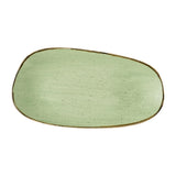 Churchill Stonecast Opal Oblong Plates Sage Green 350x185mm (6 Pack)