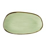 Churchill Stonecast Opal Oblong Plates Sage Green 260x150mm (12 Pack)