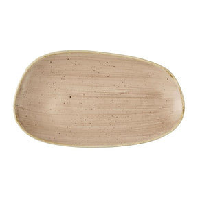 Churchill Stonecast Opal Oblong Plates Truffle 260x150mm (12 Pack)