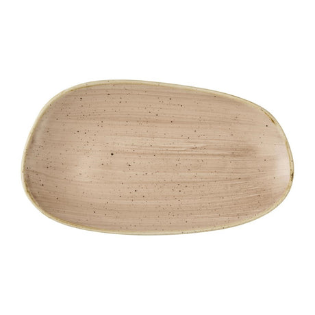 Churchill Stonecast Opal Oblong Plates Truffle 260x150mm (12 Pack)