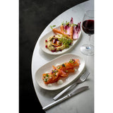 Churchill Opal Platters White 220x130mm (12 Pack)