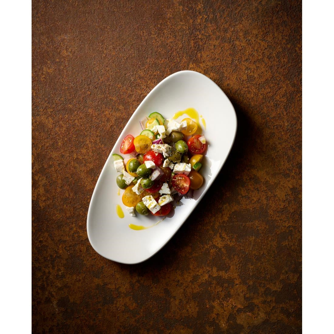 Churchill Opal Platters White 220x130mm (12 Pack)