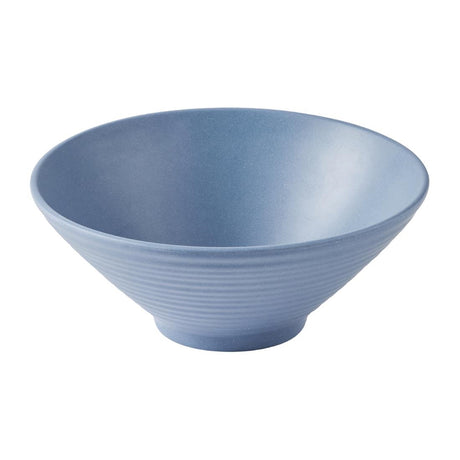 Churchill Emerge Melamine Medium Rippled Bowls Oslo Blue 227mm (6 Pack)
