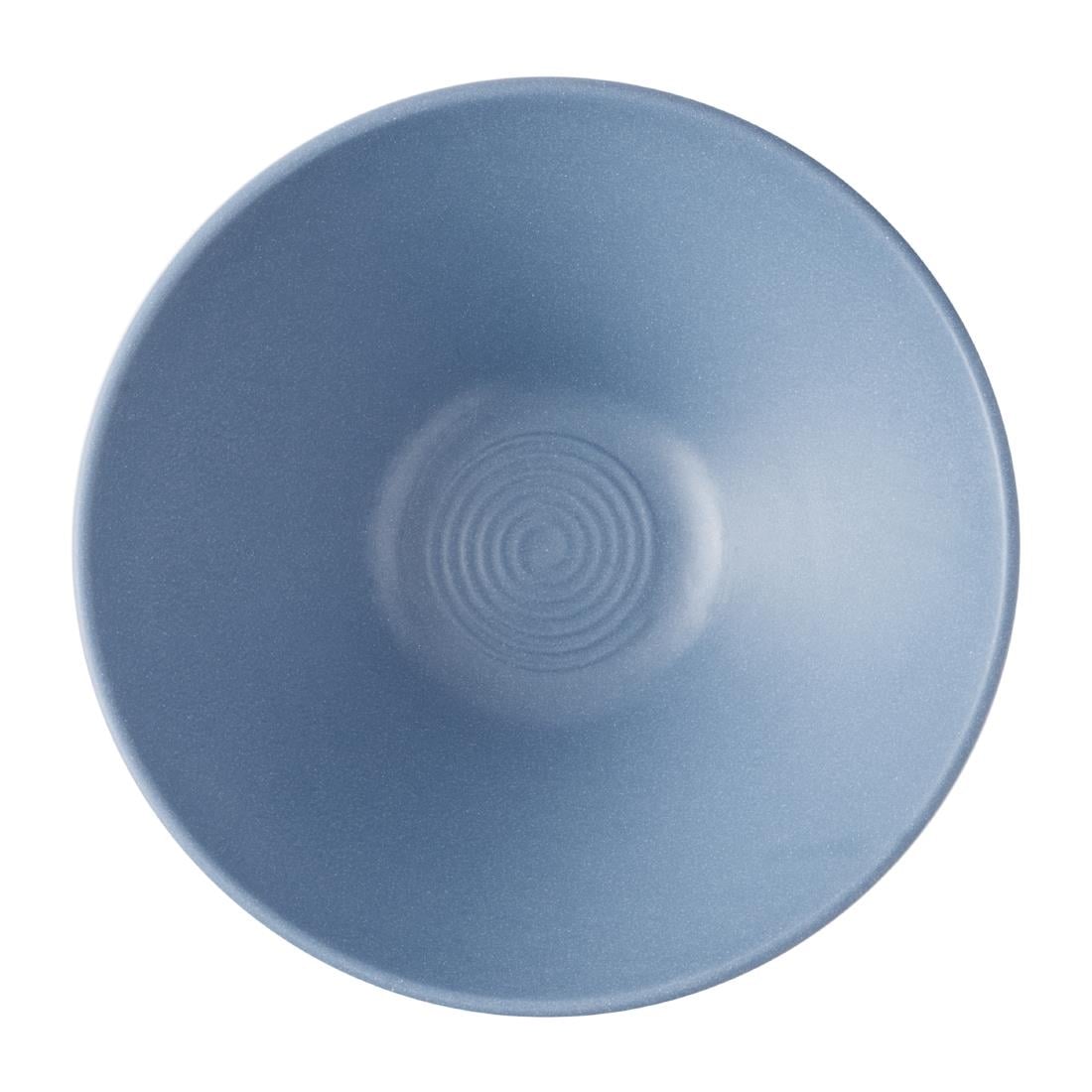 Churchill Emerge Melamine Medium Rippled Bowls Oslo Blue 227mm (6 Pack)