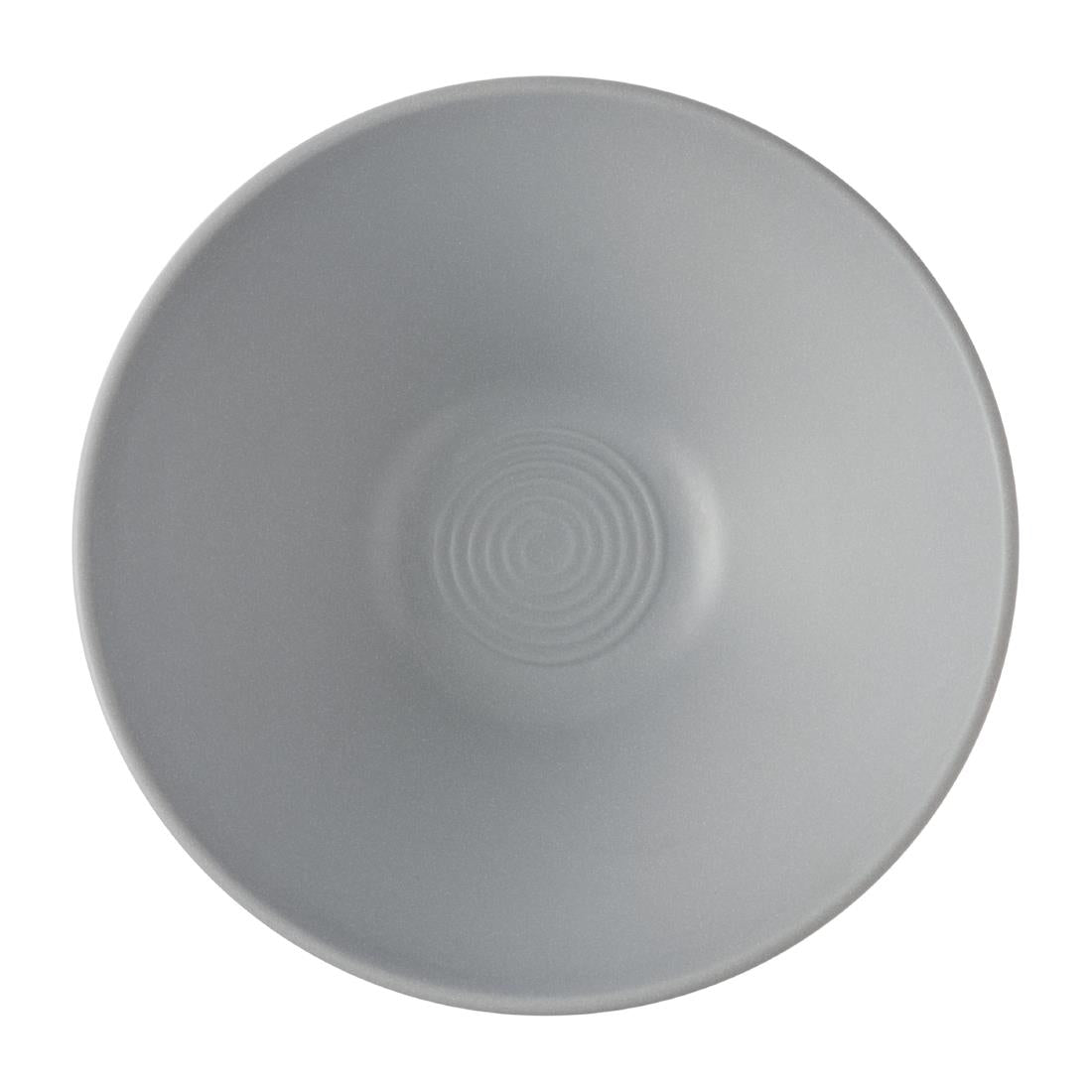 Churchill Emerge Melamine Medium Rippled Bowls Seattle Grey 227mm (6 Pack)