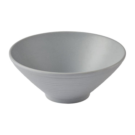 Churchill Emerge Melamine Rippled Small Bowl Seattle Grey 200mm (6 Pack)