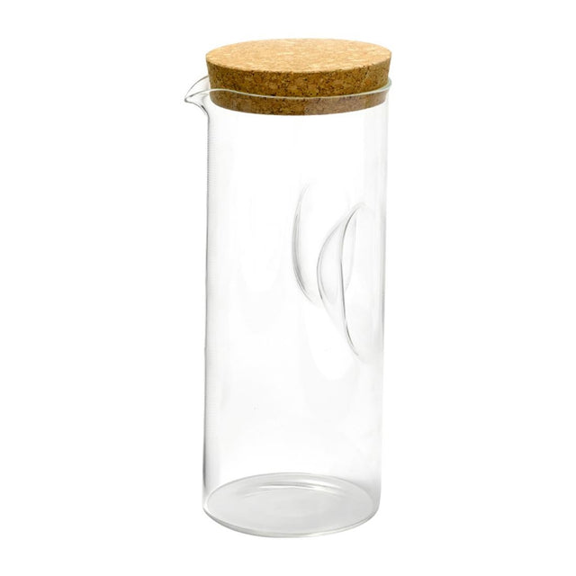 Comas Glass Jar with Cork Lid 1.8Ltr