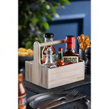 Utopia Medium Wooden Table Caddy White (2 Pack)