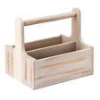 Utopia Medium Wooden Table Caddy White (2 Pack)