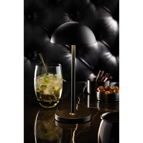 Utopia Tonga LED Cordless Table Lamp Black 260mm (6 Pack)