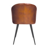 Brooklyn Bruciato Leather Tub Chair Tan