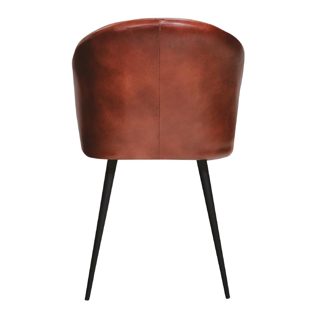 Brooklyn Leather Tub Chair Vintage Red