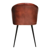 Brooklyn Leather Tub Chair Vintage Red