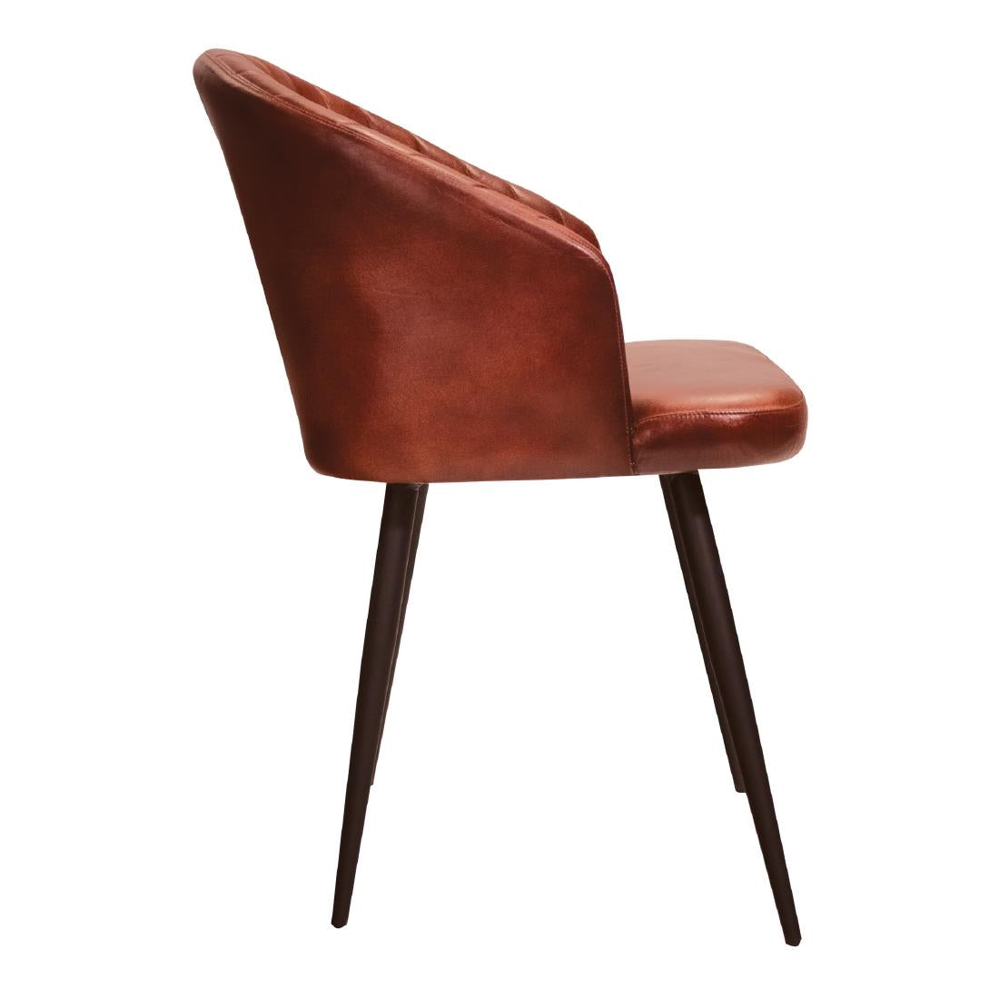 Brooklyn Leather Tub Chair Vintage Red