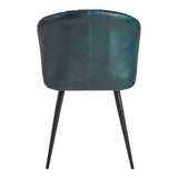 Brooklyn Leather Tub Chair Vintage Blue