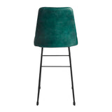 Harland Leather Bar Stool Vintage Blue