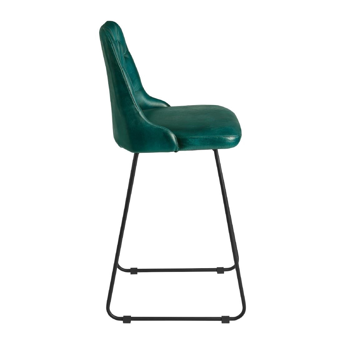 Harland Leather Bar Stool Vintage Blue